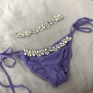 Purple bathing suit